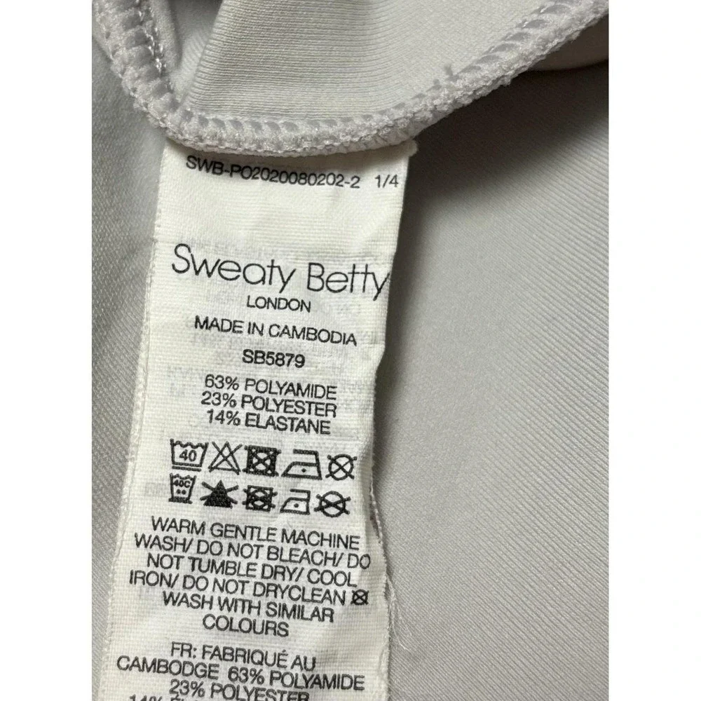 Sweaty Betty London Oversized Pullover Sweatshirt XL Gray Drawstring Hem Top - Picture 3 of 4